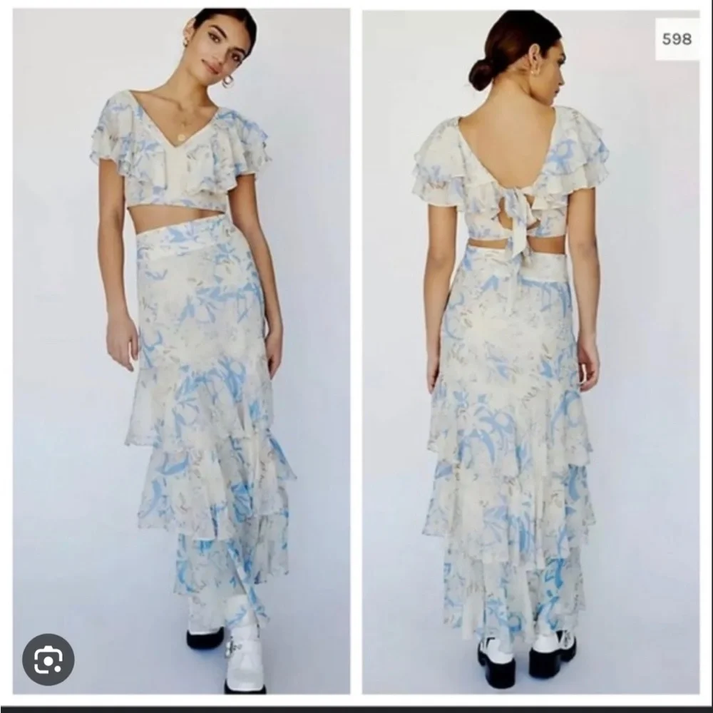 Free People Petal Skirt & Top Set - Picture 3 of 7